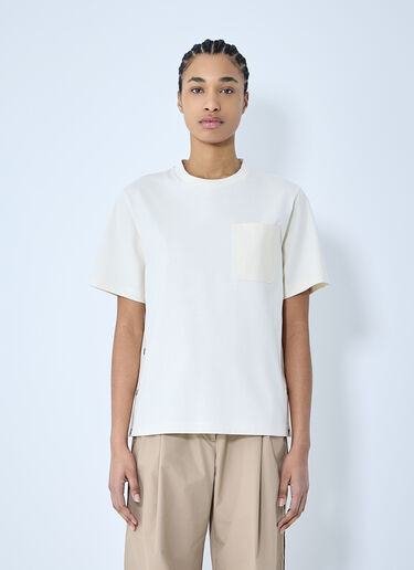 Moncler Logo Motif T-Shirt White mon0260025