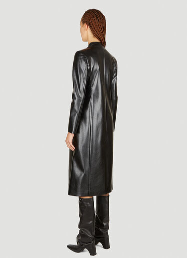 Coperni Trompe-Loeil Tailored Faxu Leather Coat Black cpn0253001