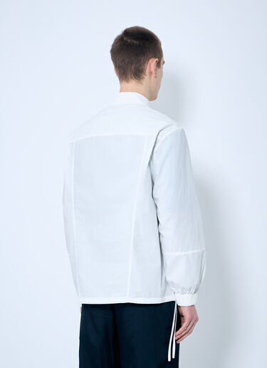 Dries Van Noten Cotton Zip-Up Shirt White dvn0160008