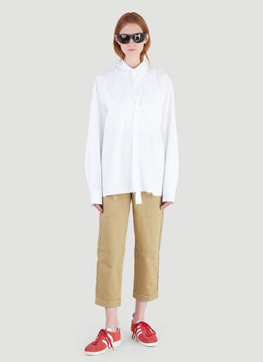 Raw-Edge Shirt Ader Error Raw-Edge Shirt White adr0344001