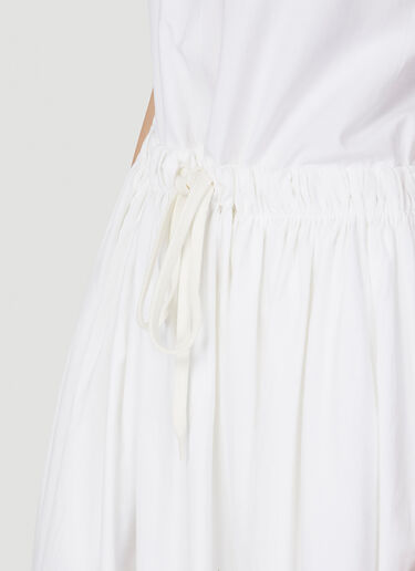 MM6 Maison Margiela Pleated Dress White mmm0247004