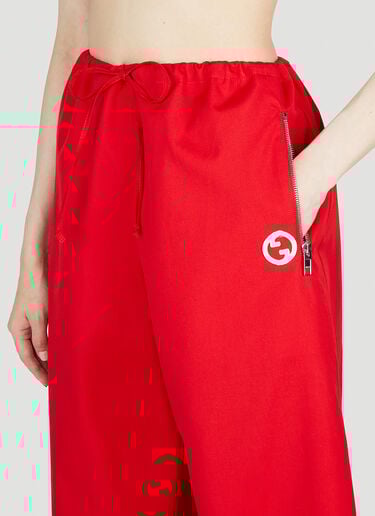 Round Interlocking G Track Pants Gucci Round Interlocking G Track Pants Red guc0253040