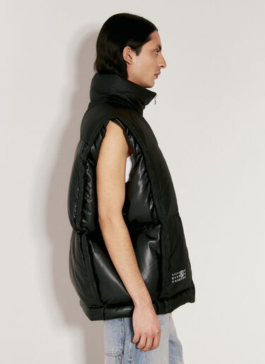 MM6 Maison Margiela x Chen Peng Puffer Gilet Black mmm0154011