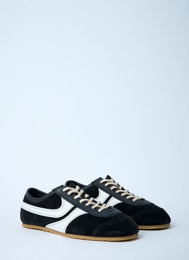 Dries Van Noten Suede Low-Top Sneakers Black dvn0260024