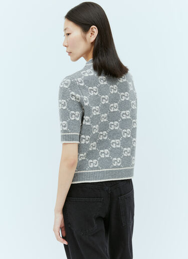 Gucci ウールブークレジャカードトップス グレー guc0254011