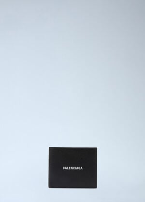 Balenciaga Bi-Fold Logo Wallet Black bal0143082