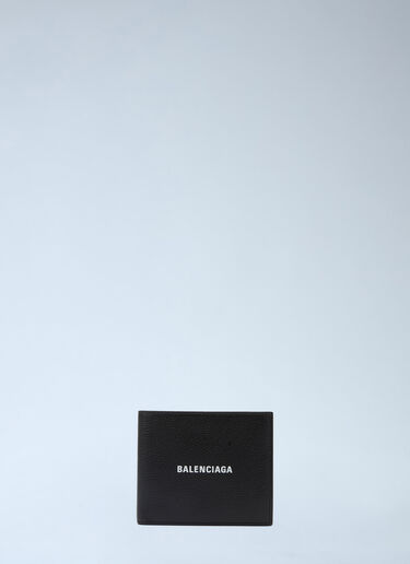 Balenciaga 双折徽标钱包 黑色 bal0143082