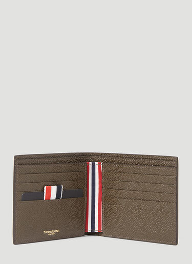 Thom Browne Bi-Fold Pebble Leather Wallet Brown thb0153013