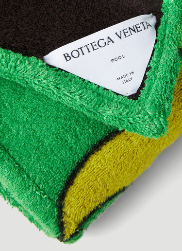 Bottega Veneta Wavy Triangle Beach Towel Green bov0148028