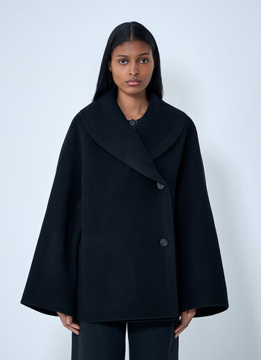 The Row Temur Coat Black row0263005