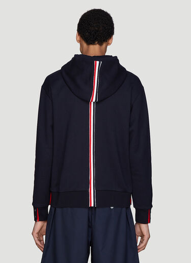 Thom Browne Signature Stripe Hooded Sweatshirt Navy thb0132025