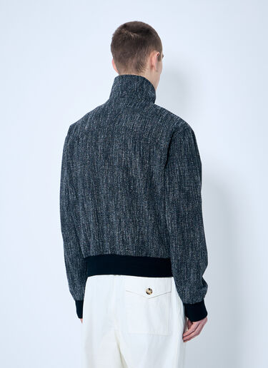Bottega Veneta Fleck Zip-Up Jacket Grey bov0159009