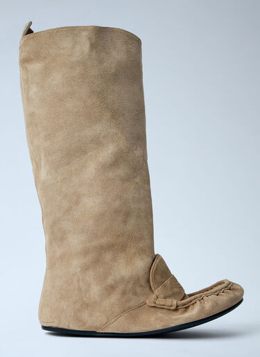 Acne Studios Suede Ankle Boots Beige acn0264012