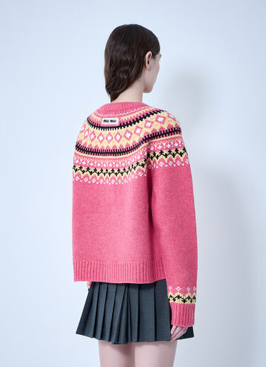 Miu Miu Wool Cardigan Pink miu0263016