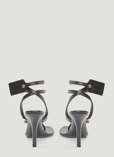 Off-White Zip Tie Multi-Strap Sandals Black ofw0240018