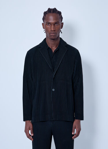 LN-CC® - Homme Plissé Issey Miyake: Basics Jackets - Black Homme Plissé Issey Miyake Basics Jackets Black hmp0166007