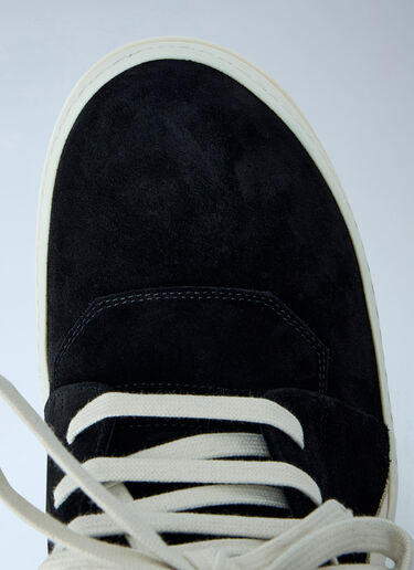 LN-CC® - Rick Owens: High-Top Suede Geobasket Sneakers - Black Rick Owens High-Top Suede Geobasket Sneakers Black ric0165014