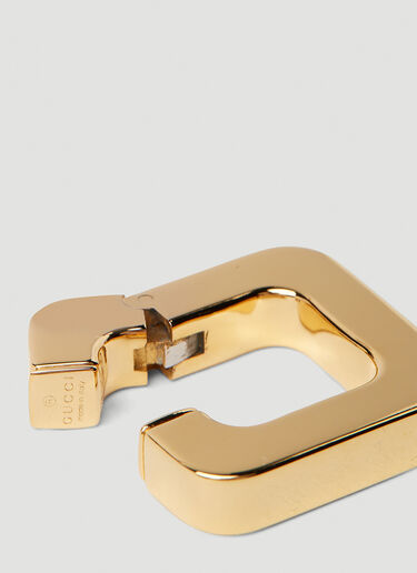 Logo Engraved Ear Cuff Gucci Logo Engraved Ear Cuff Gold guc0251229