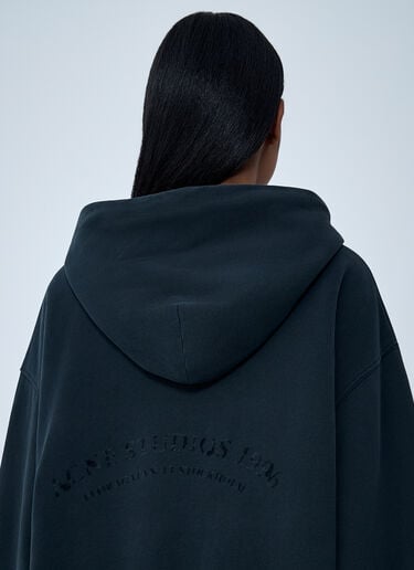 Acne Studios Zip-Up Hooded Sweatshirt Black acn0262028