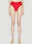 Saint Laurent 90'S High Waist Bikini Bottoms Grey sla0251039