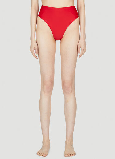 Ziah 90'S High Waist Bikini Bottoms Red zia0253004