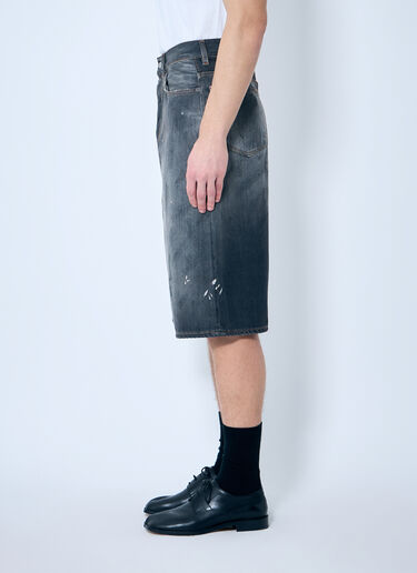 Acne Studios Distressed Denim Shorts Black acn0159008