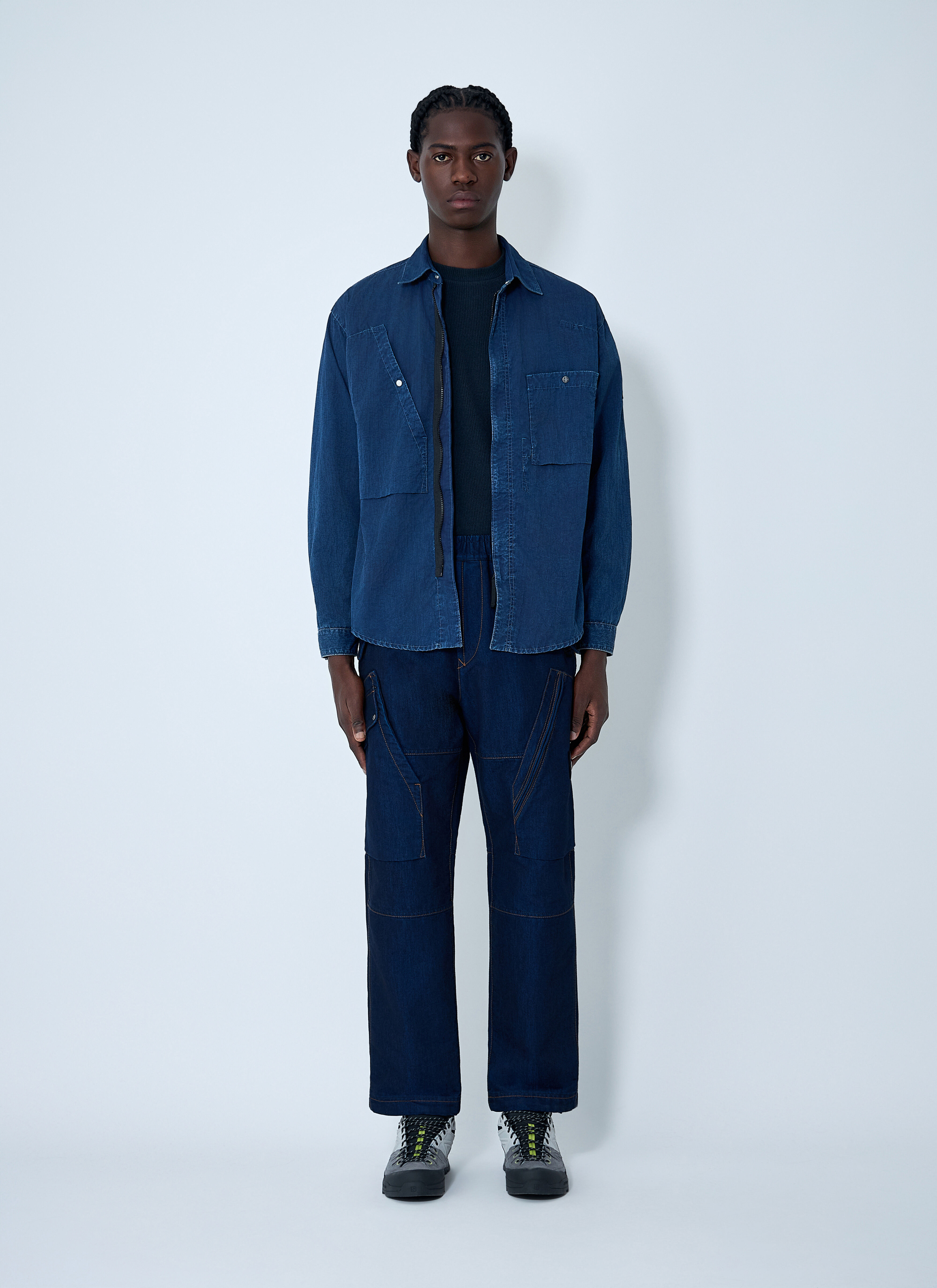 Stone Island Men's' Denim Shirt in Denim | LN-CC®