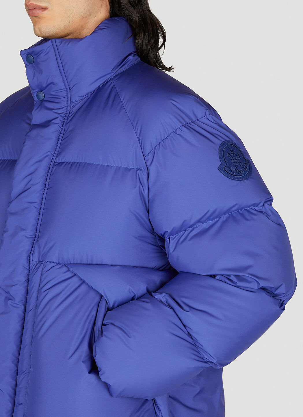 Moncler Men's' Adhil Short Down Jacket in Blue | LN-CC®