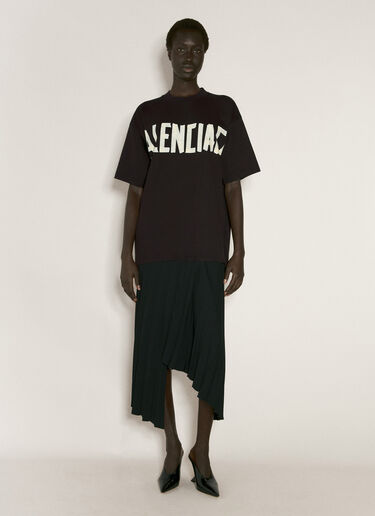 Balenciaga 褶裥 T 恤连衣裙 黑色 bal0256003