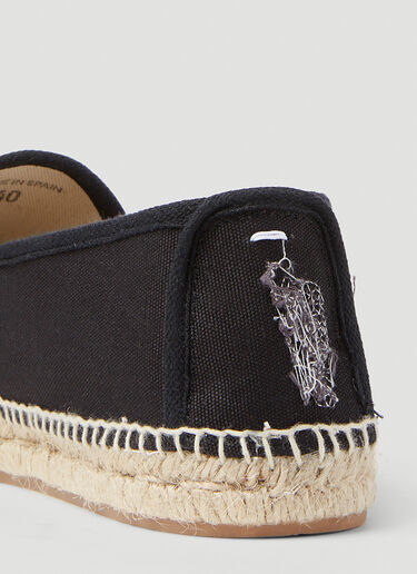 Maison Margiela Distressed Espadrilles Black mla0251031