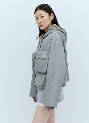 Blouson Padded Jacket Miu Miu Blouson Padded Jacket Grey miu0254020