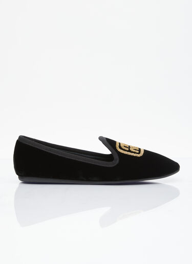 Miu Miu Velvet Slipper Loafers Brown miu0255020