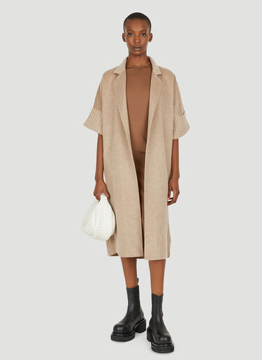 Max Mara Cesy Knitted Coat Beige max0249007