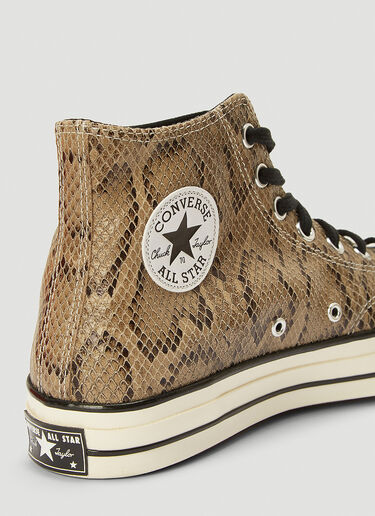 Converse Chuck 70 Snake-Print Sneakers Brown con0144006