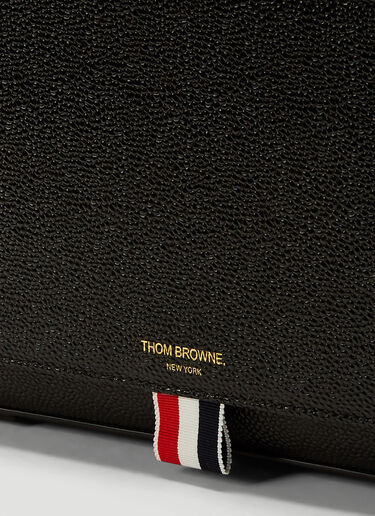 Thom Browne Leather Messenger Bag Black thb0135020