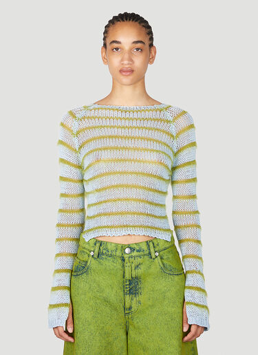 Marni 条纹针织衫  蓝色 mni0255010