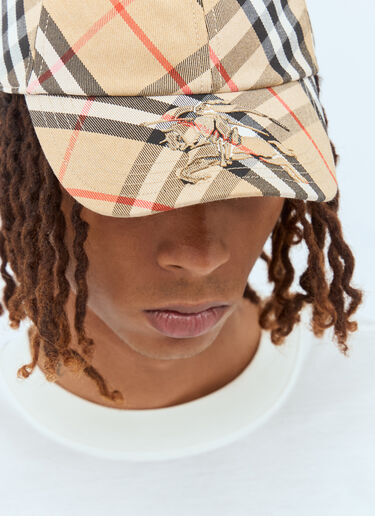 Burberry チェックベースボールキャップ ベージュ bur0157028