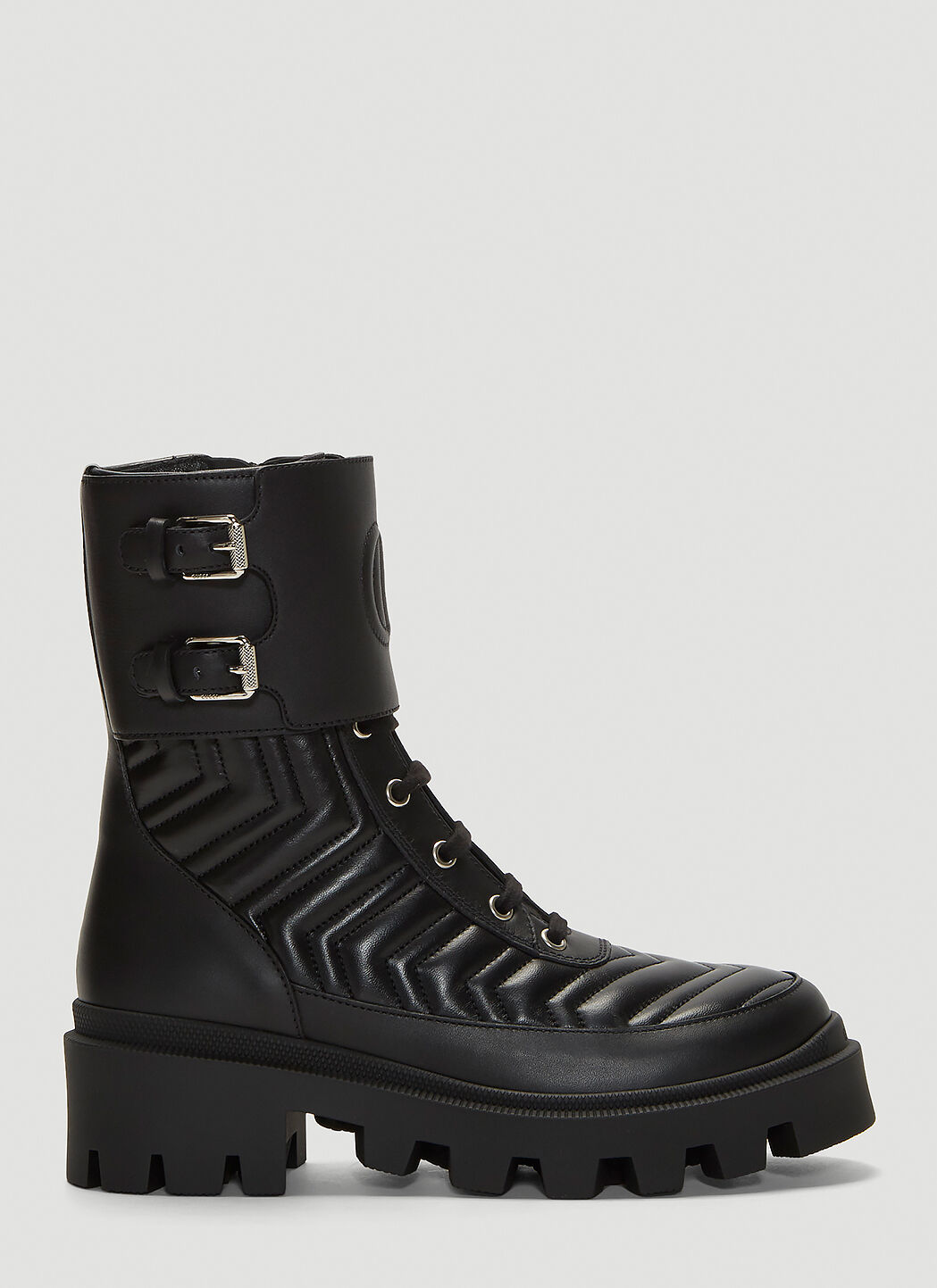 Saint Laurent Frances Leather Boots   ブラック sla0231015