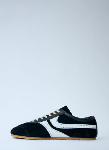 Dries Van Noten Suede Panel Trainers Black dvn0263034