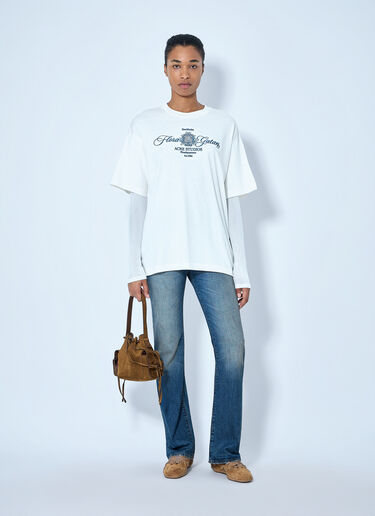 Acne Studios Embroidered T-Shirt White acn0265077