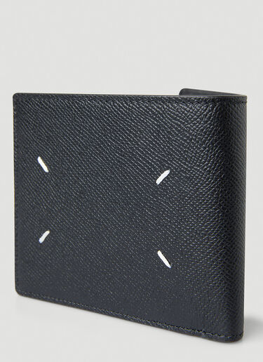 Maison Margiela Faux-Leather Folded Wallet Black mla0148029