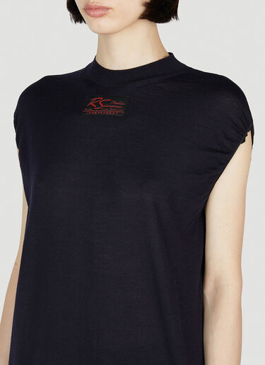 Raf Simons Logo Patch Sweater Vest Black raf0252007