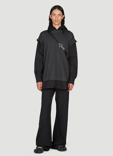 MM6 Maison Margiela クラシックカラースウェットシャツ ブラック mmm0353007