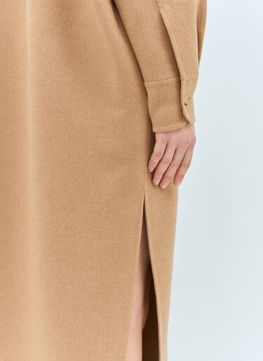 Long Camel Hair Caftan Dress Max Mara Long Camel Hair Caftan Dress Camel max0258036