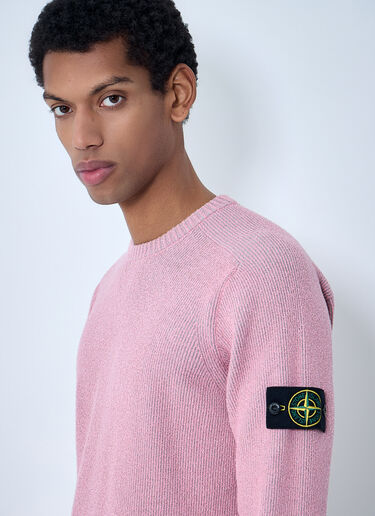 Stone Island Crewneck Wool Sweater Pink sto0164074