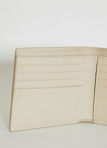 Saint Laurent Tiny Cassandre East/West Wallet Beige sla0154054