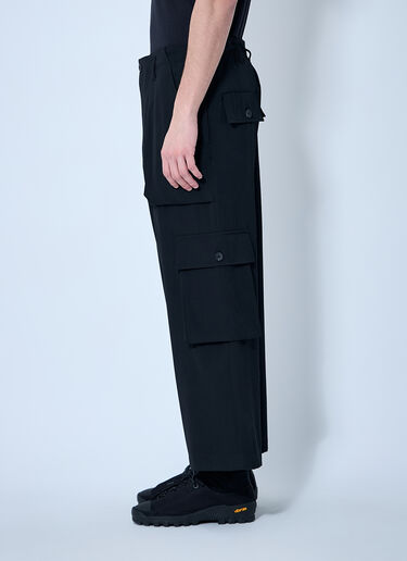 Yohji Yamamoto 羊毛抽绳运动裤  黑色 yoy0160003