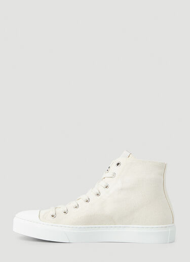Vivienne Westwood Logo Print High Top Sneakers White vvw0249052