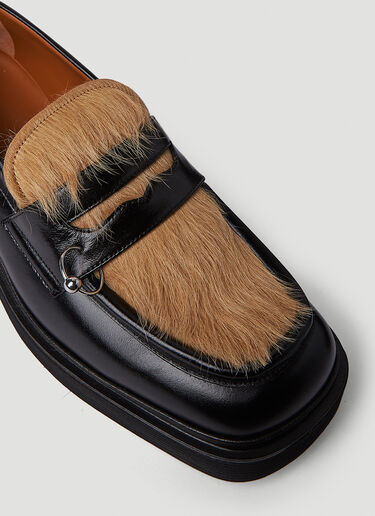 Marni Pierced Hair Loafers Black mni0151016