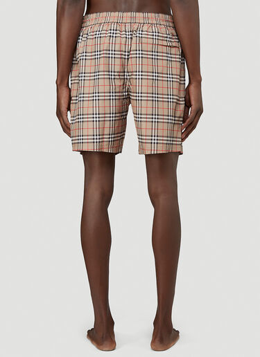 Burberry Guildes Vintage-Check Swim Shorts in Beige